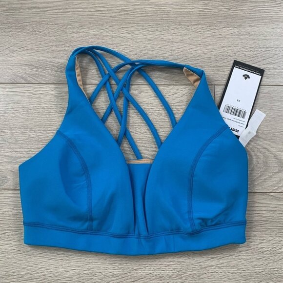 Karma Yoga Tessa Blue Sports Bra - Picture 2 of 6